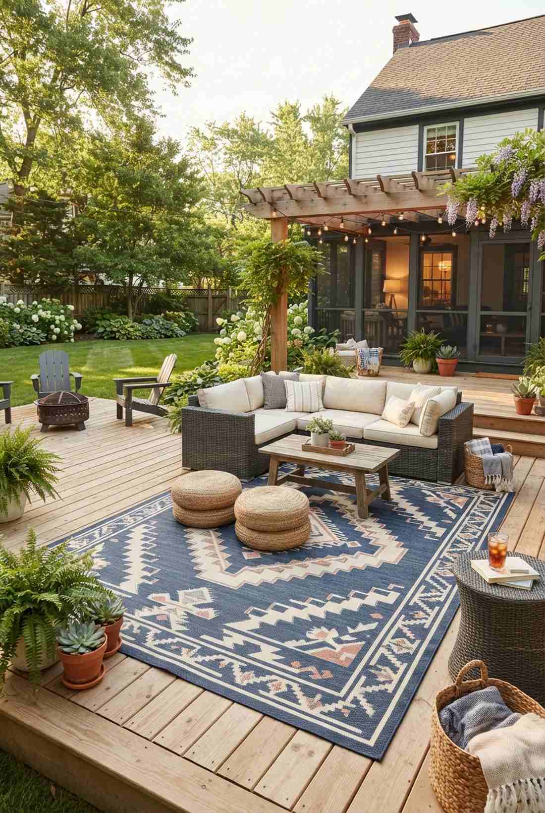 outdoor rug territory markers