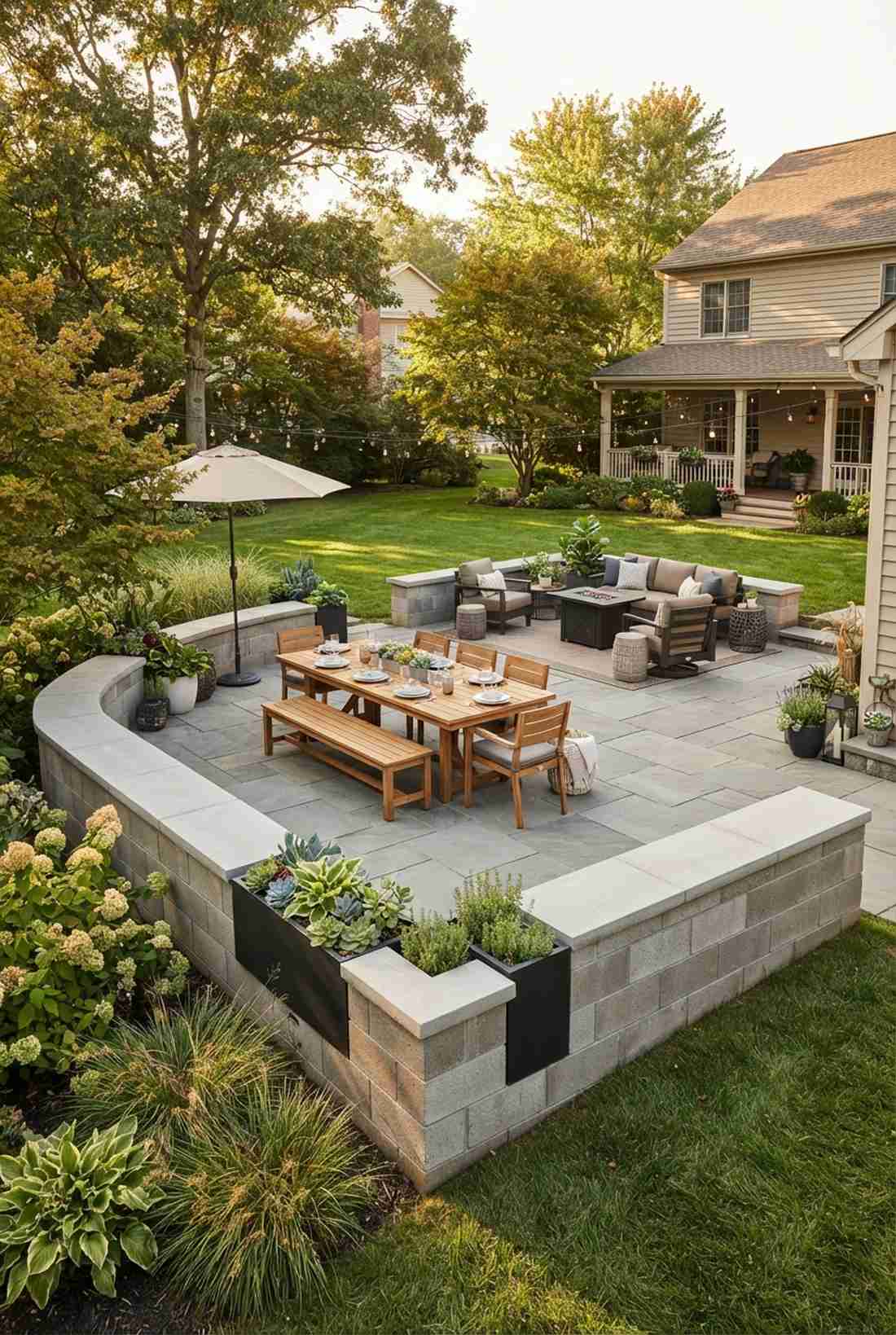 perimeter seat wall