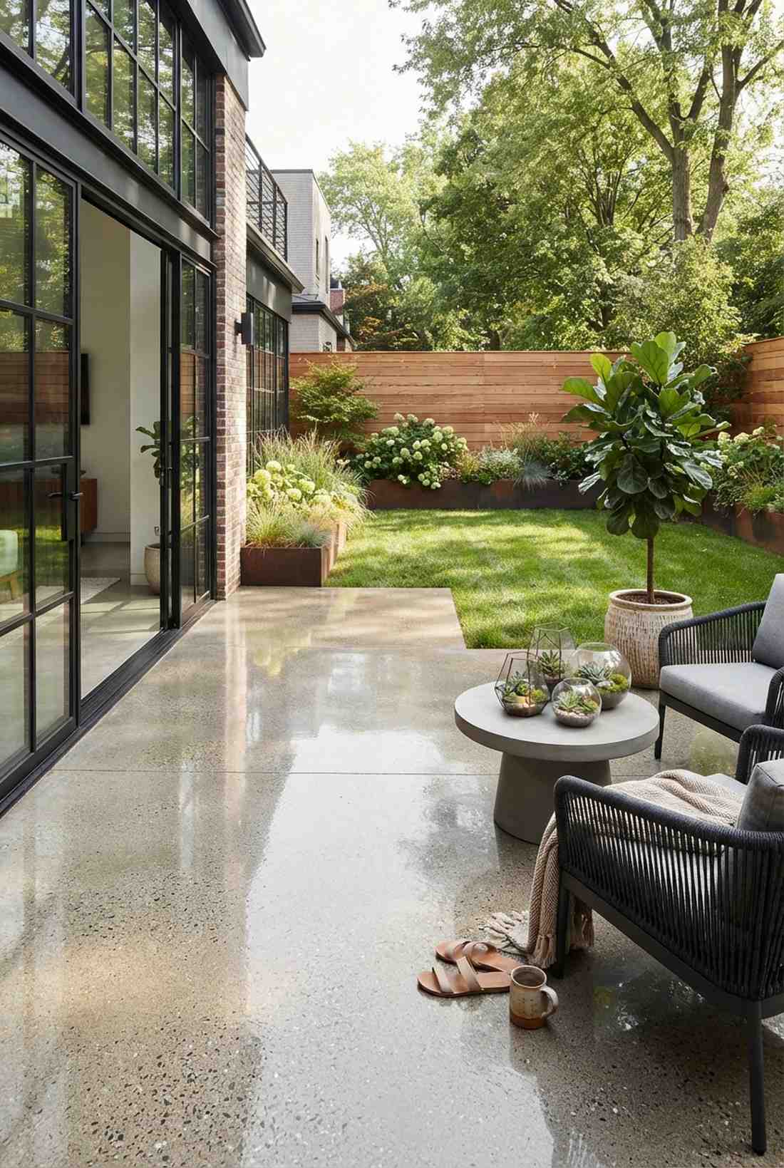 polished concrete extension