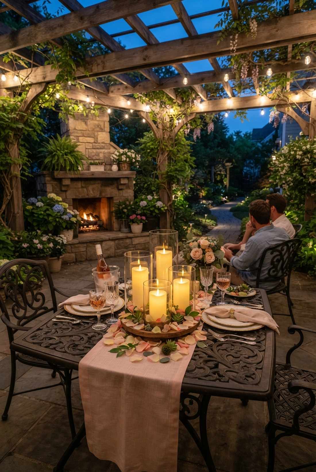 romantic candlelight dining