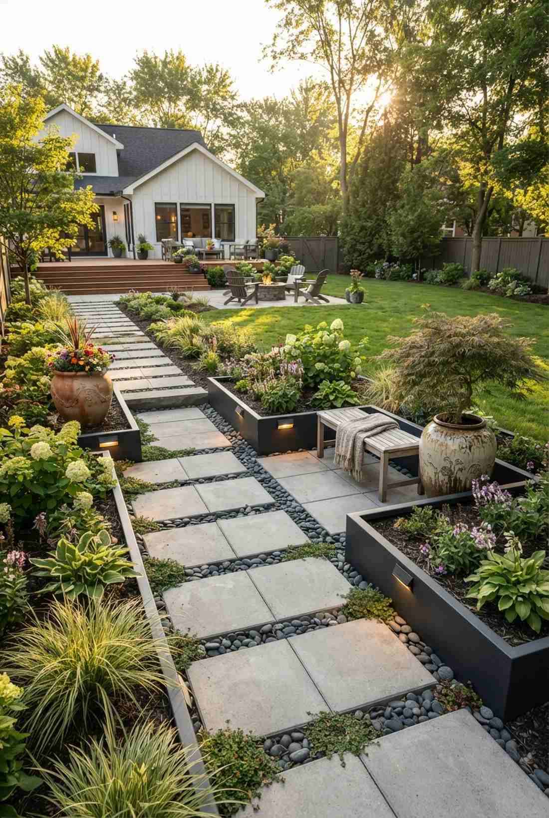 staggered offset rows