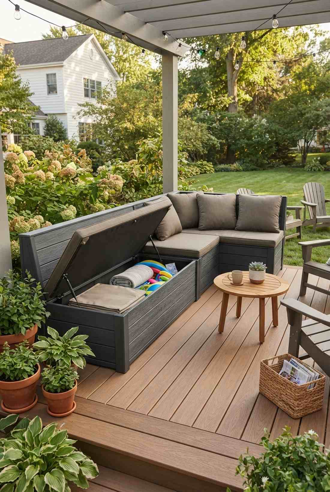 storage integrated modular bench