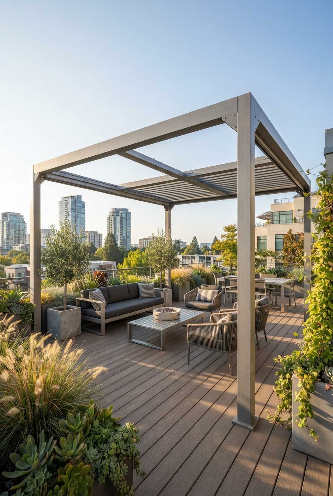 tube aluminum pergola frames