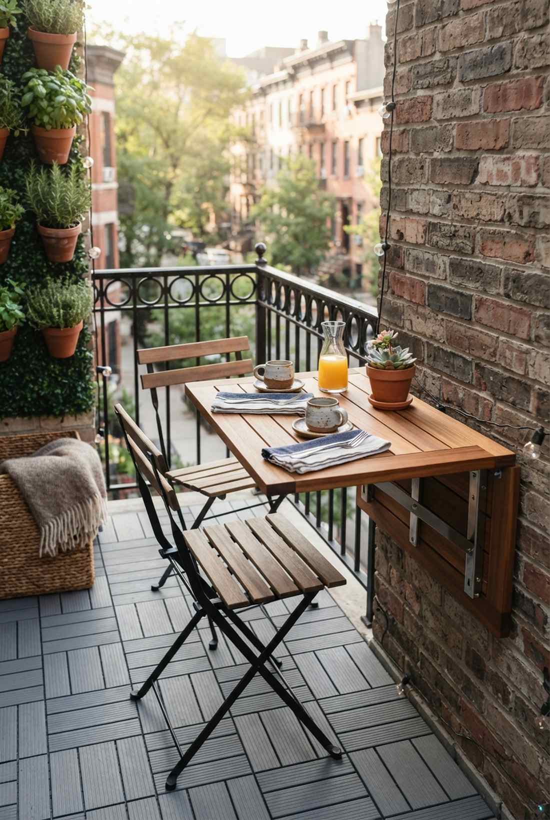 wall mounted folding table