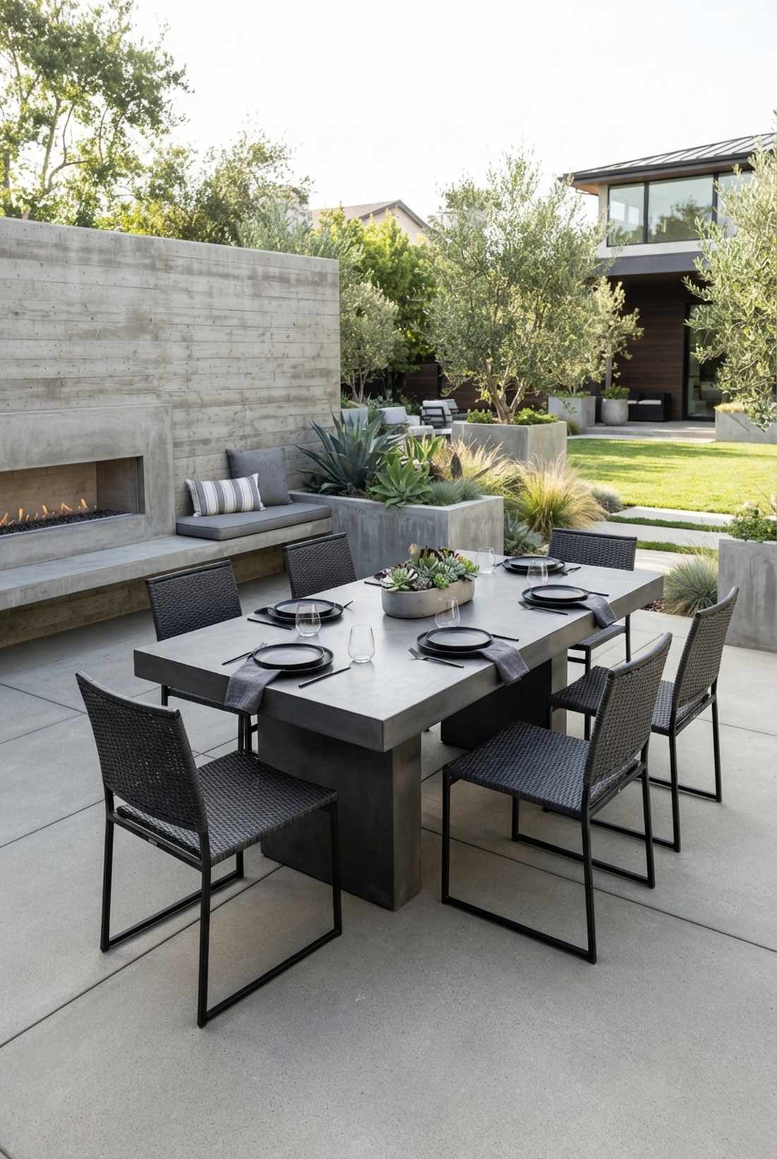 concrete composite modern minimalist
