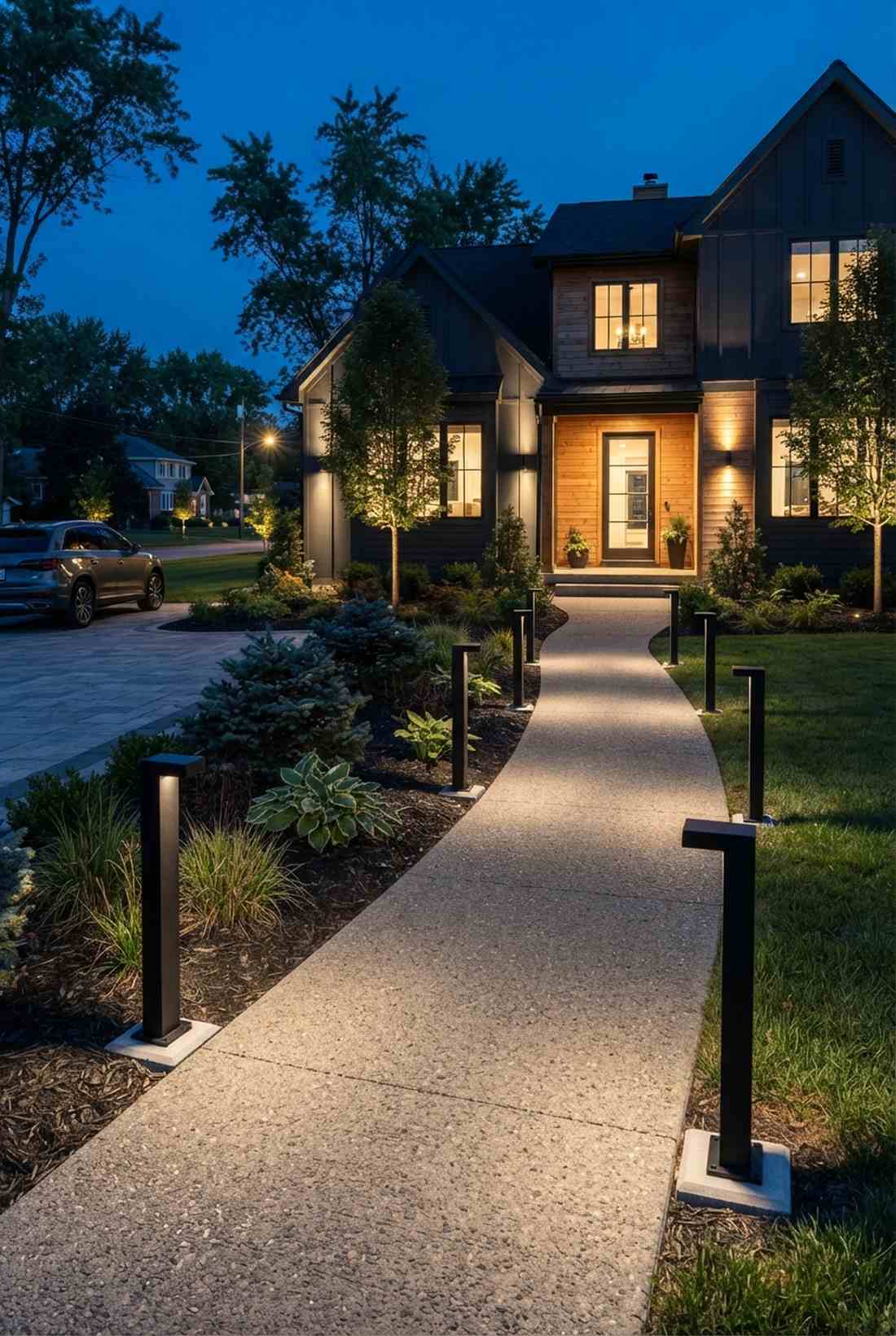 contemporary square bollards