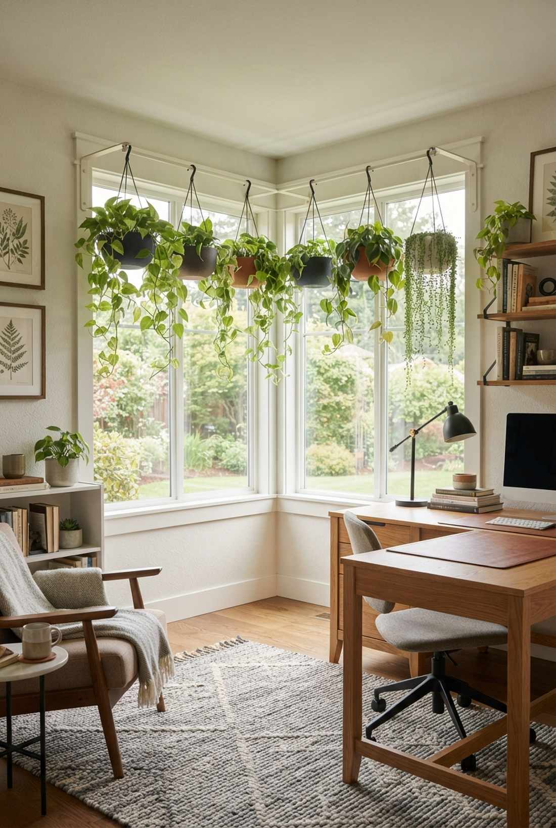 corner window bracket arrangements