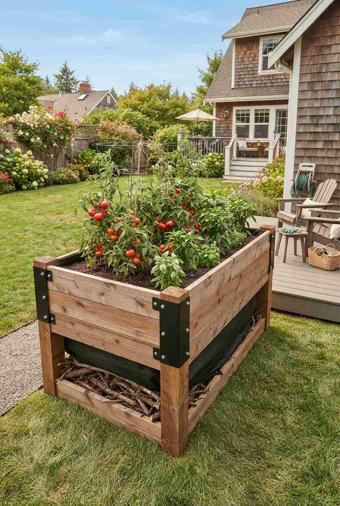 deep soil waist high bed