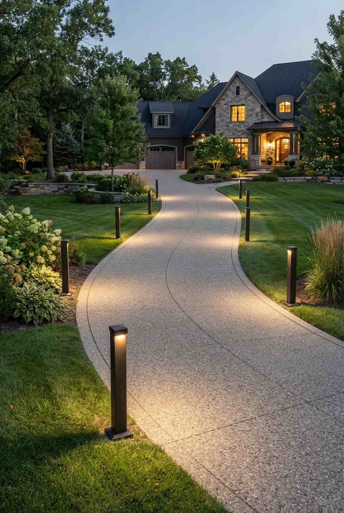 driveway edge bollards