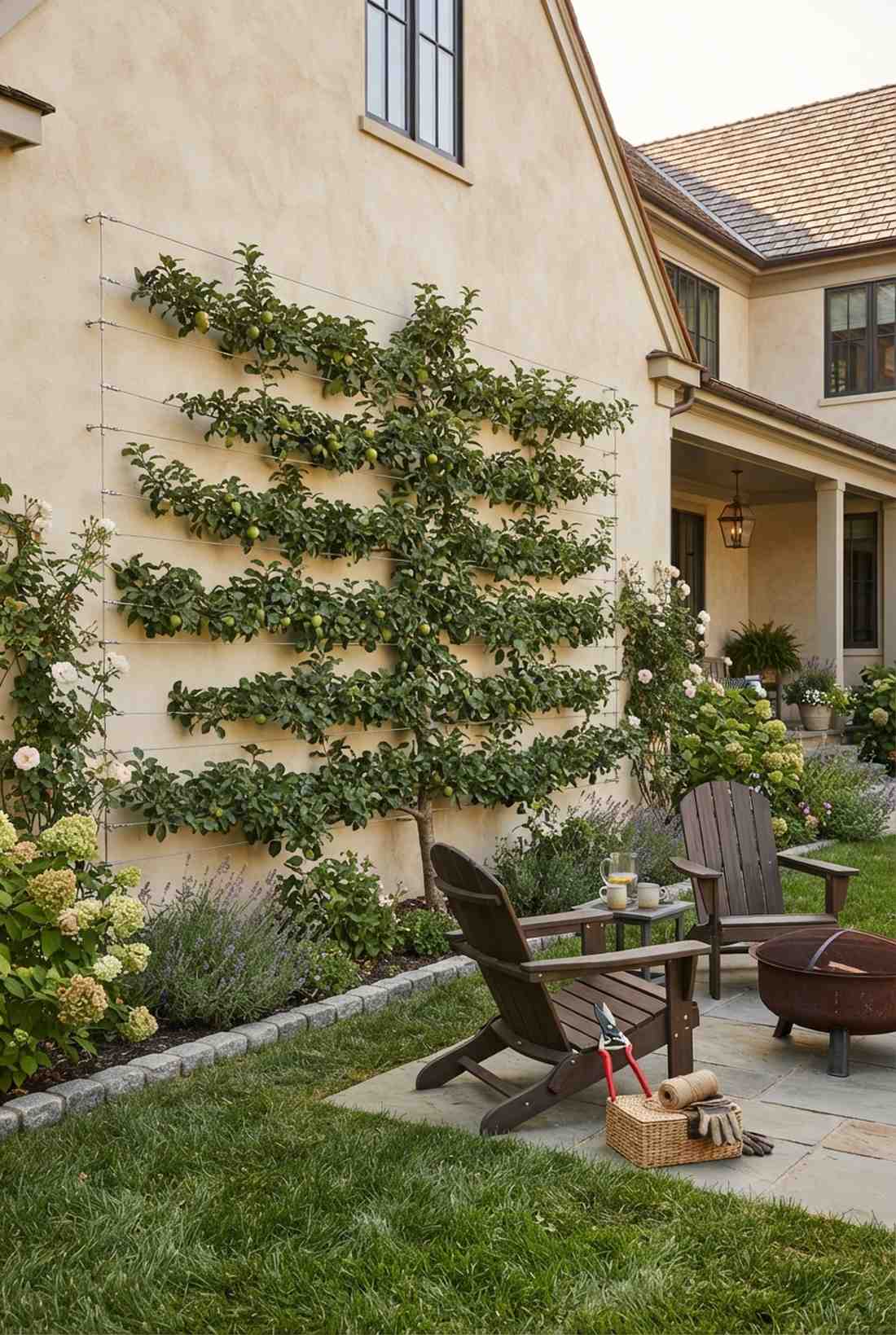 espalier fruit wall