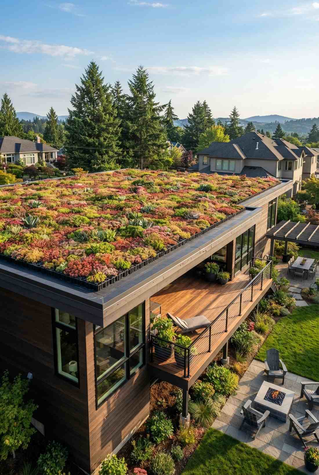 extensive green roof meadows