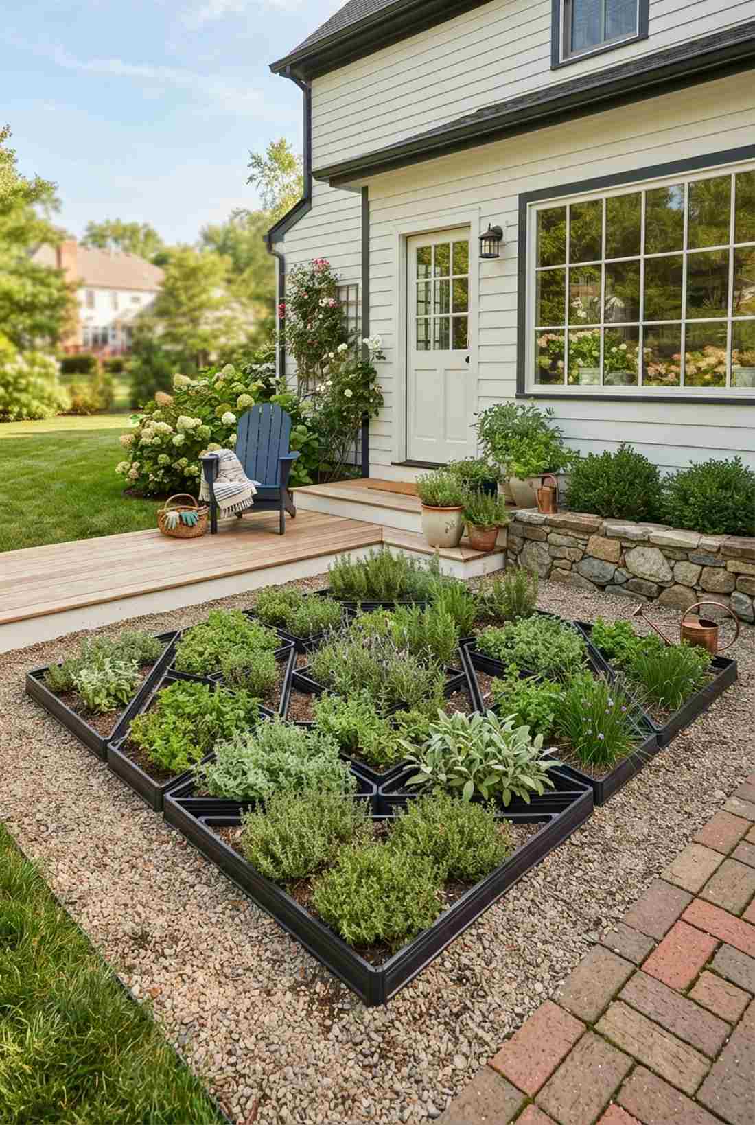 geometric herb gardens