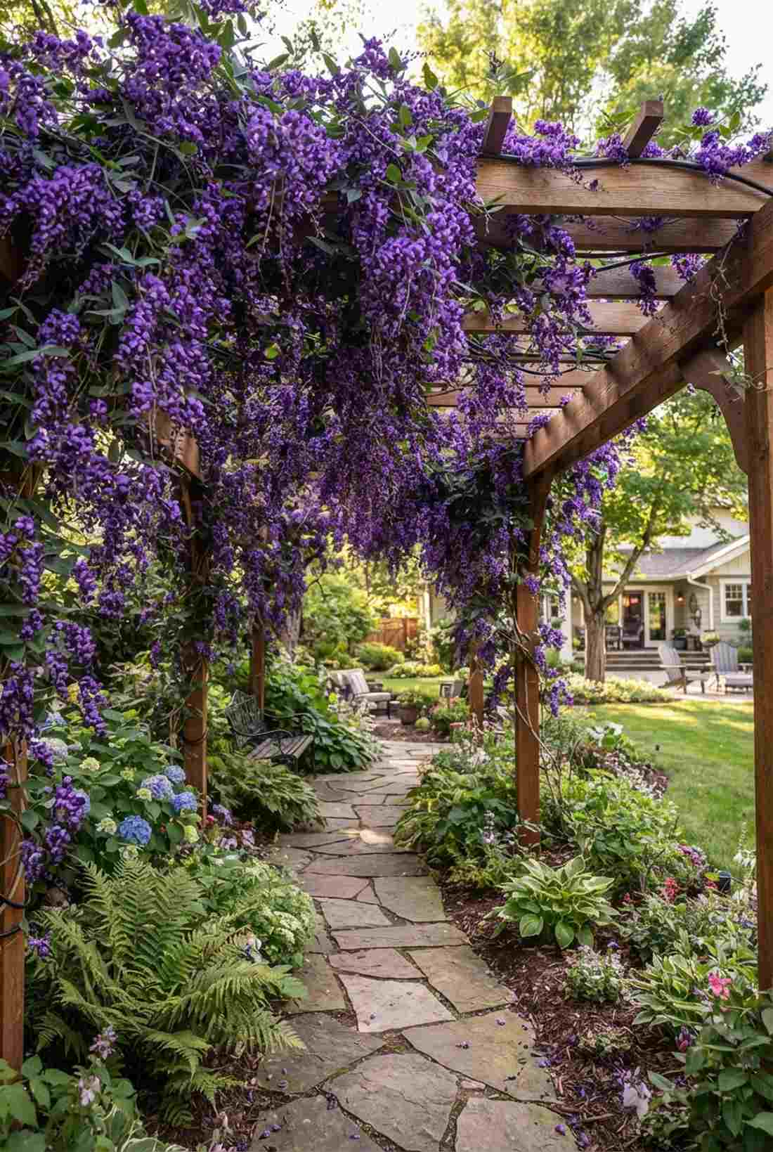 hardenbergia purple waterfall effect