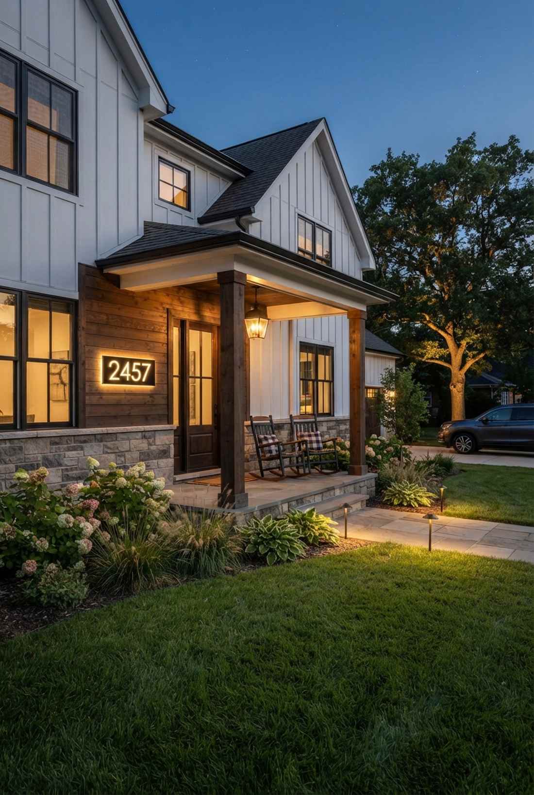 house number address lights
