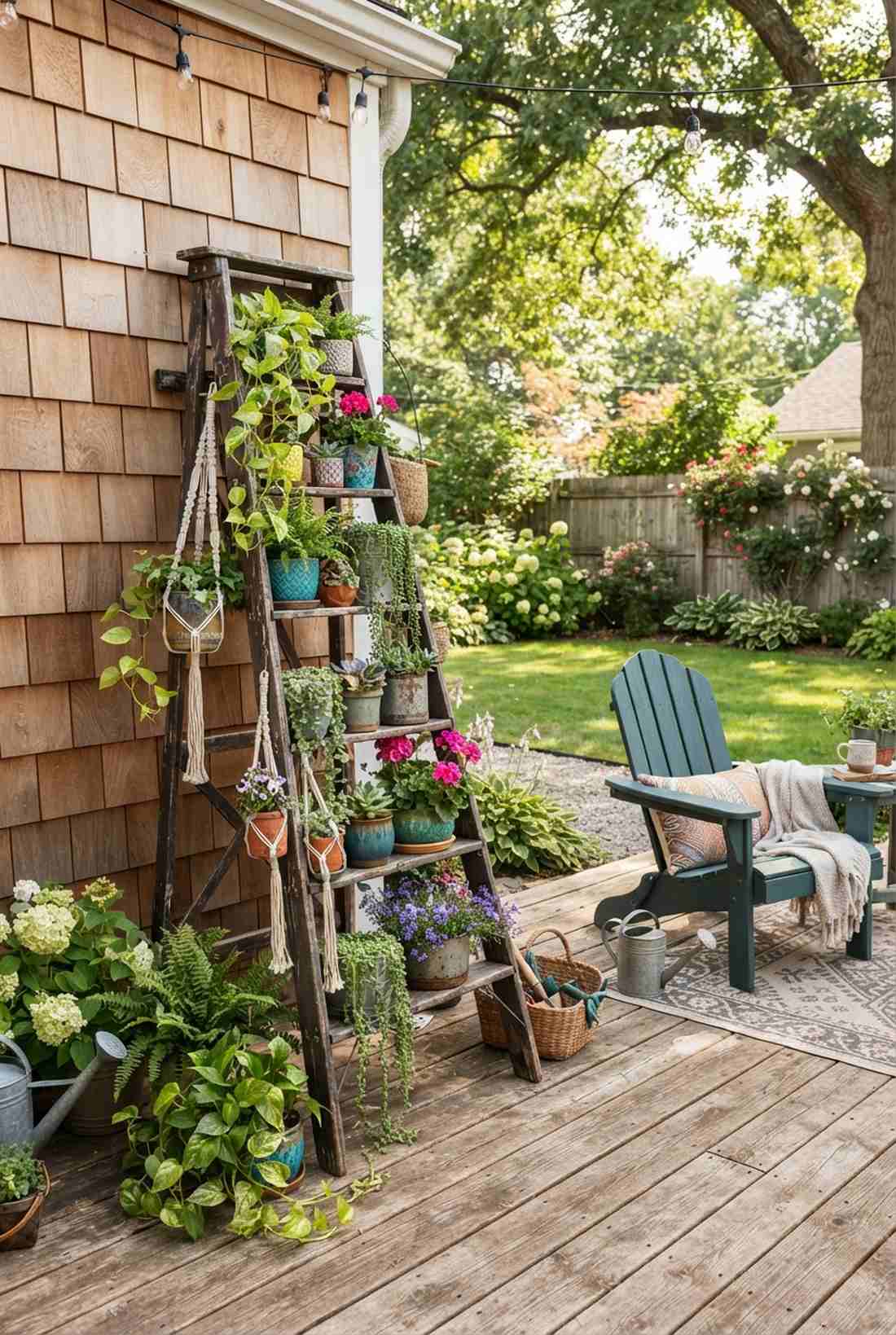 ladder style display garden