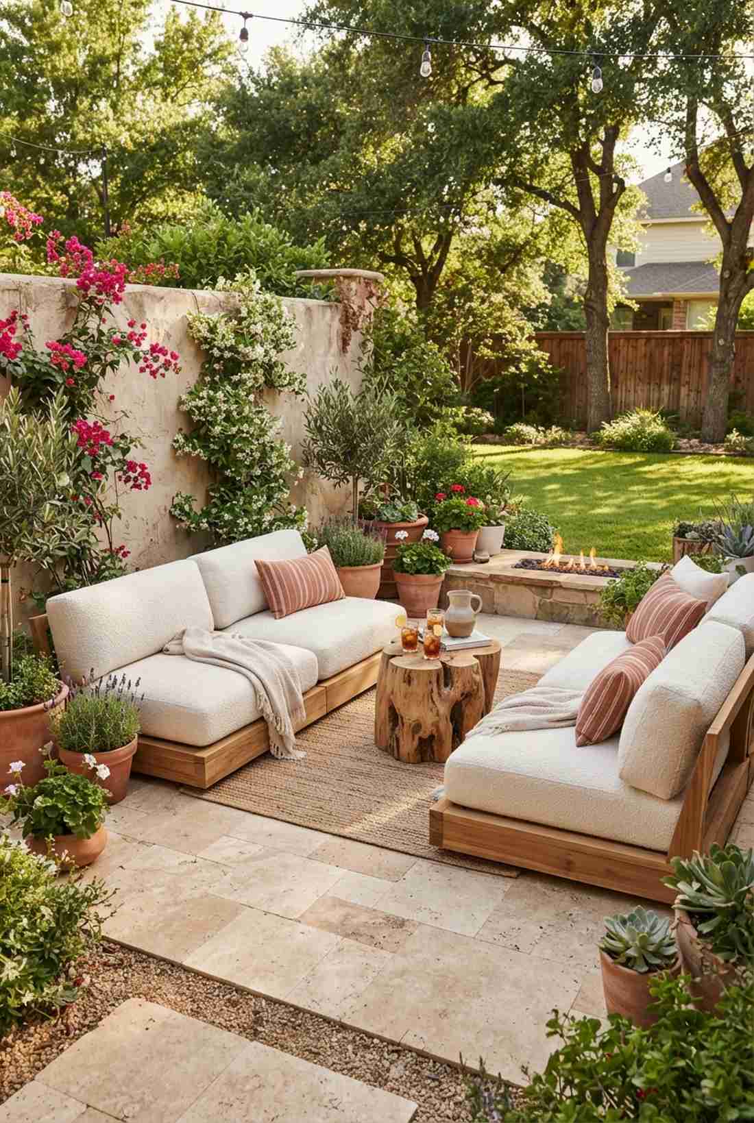 low slung mediterranean lounger