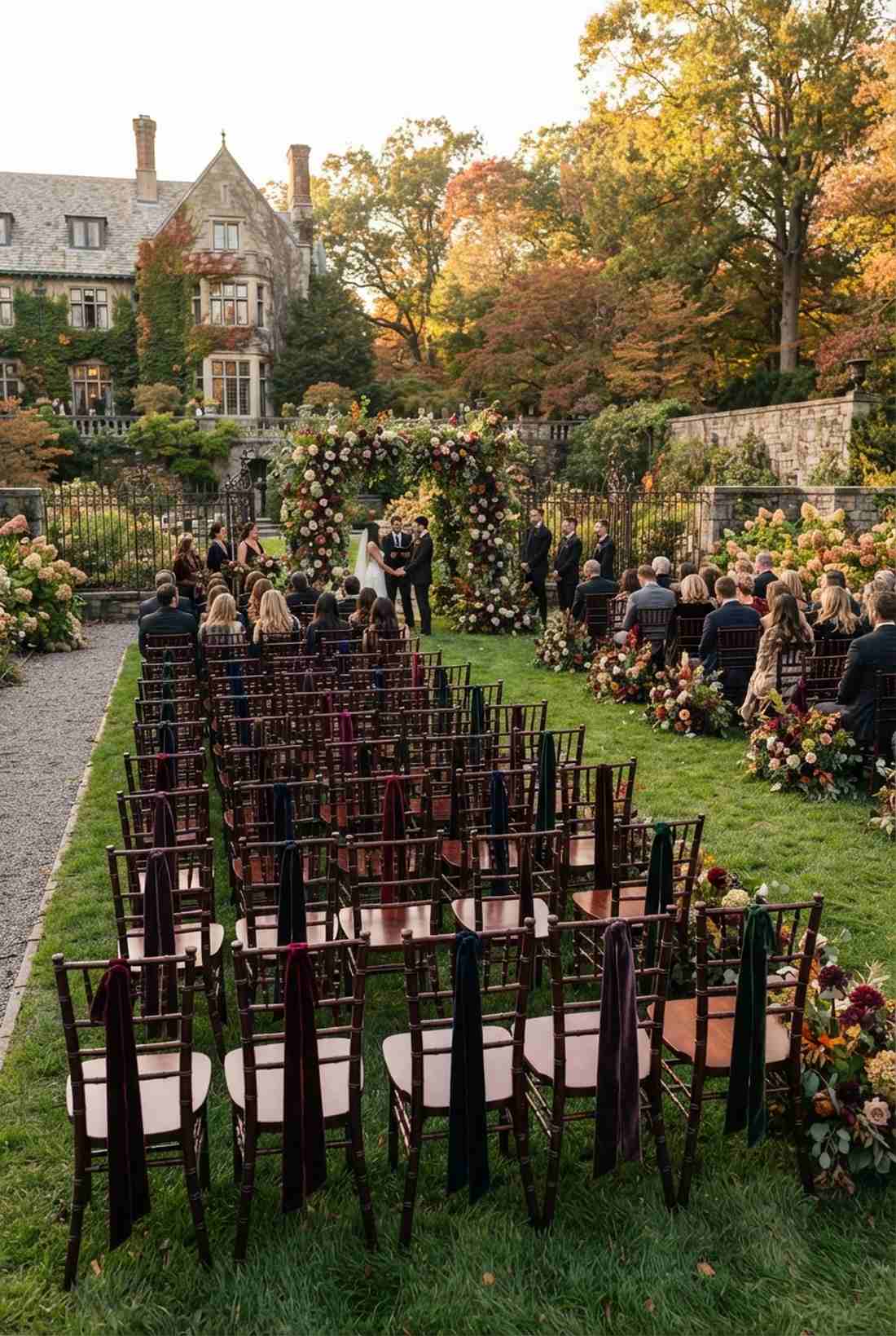 mahogany chiavari chairs