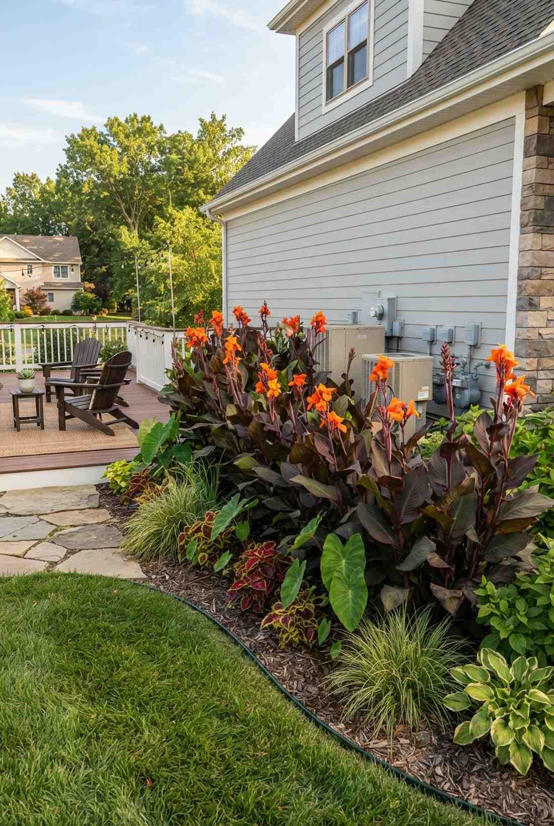 orange canna lily