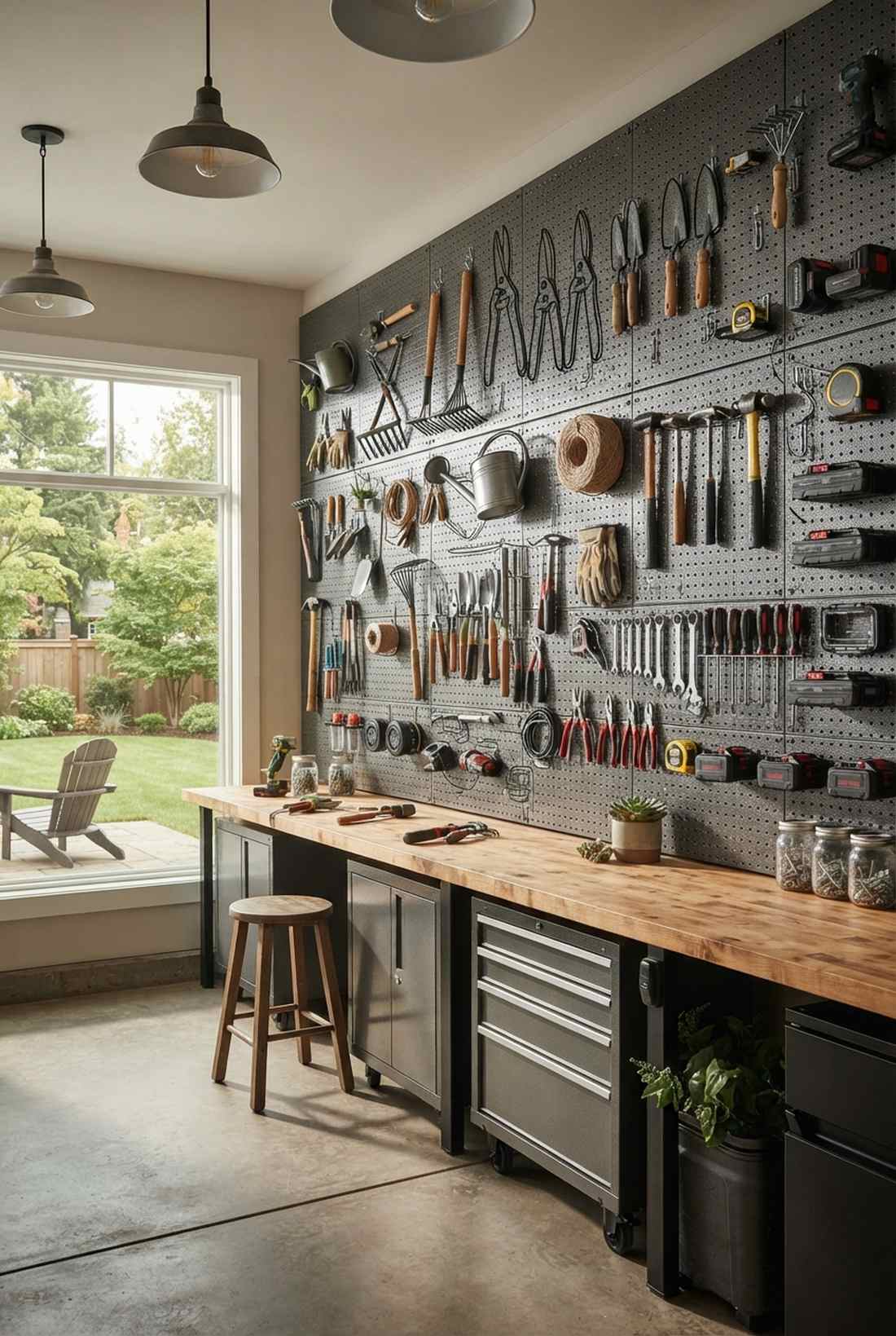 pegboard wall system