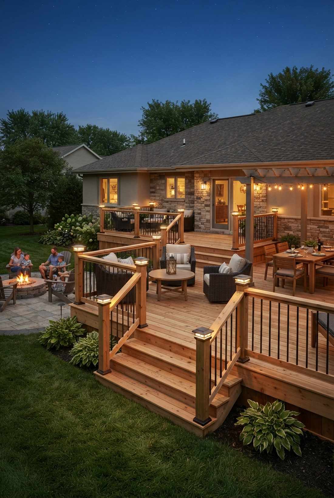 post cap lights for deck railings