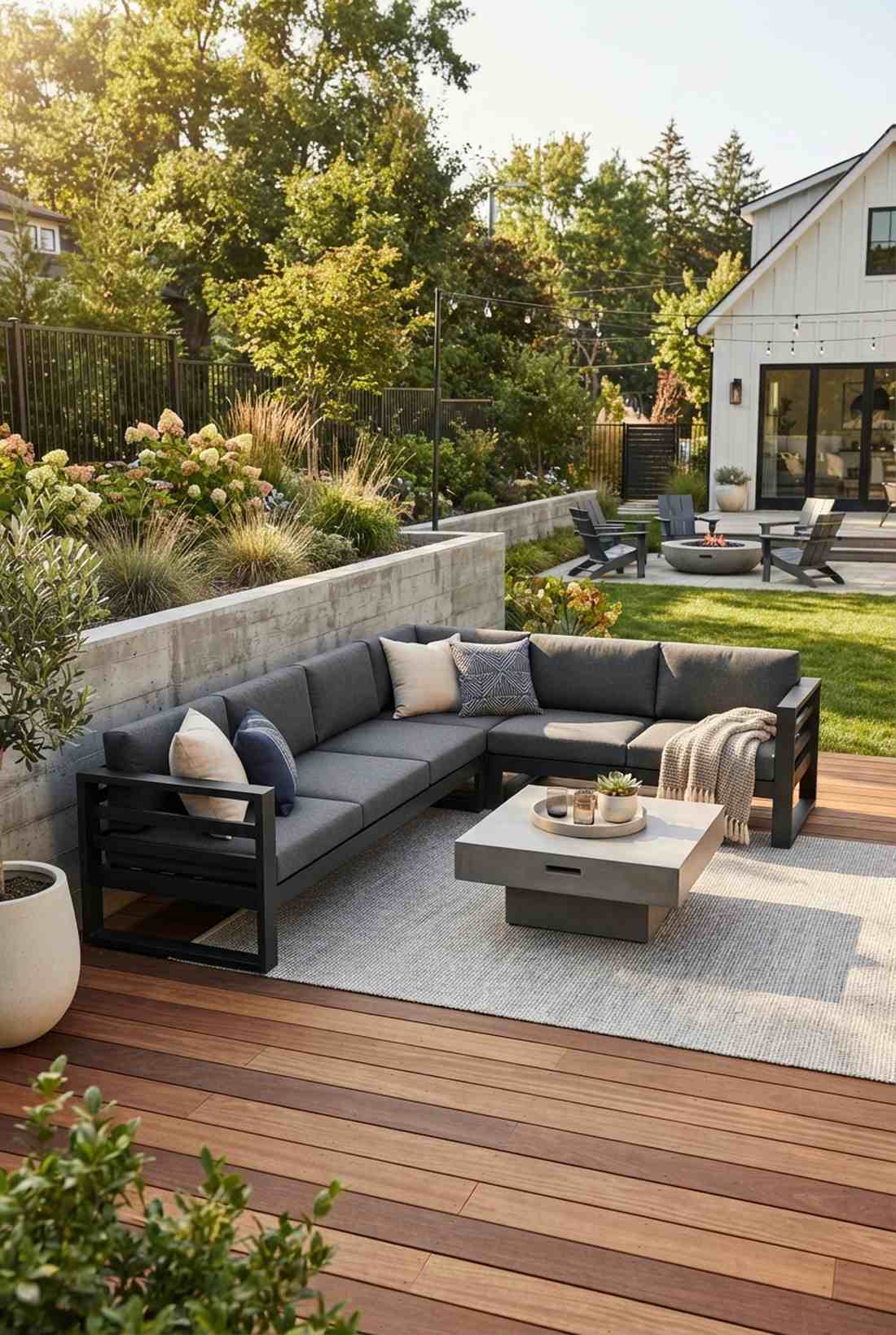 powder coated aluminum sectionals
