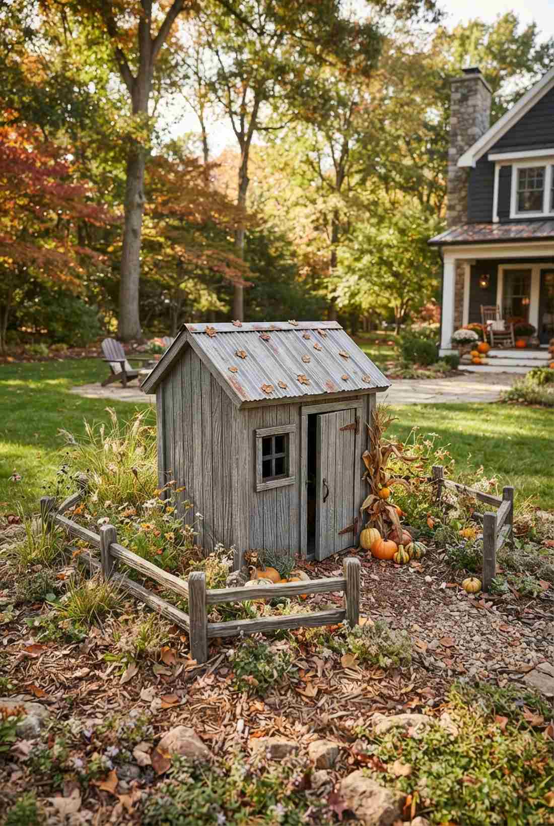 reclaimed barn wood shelter