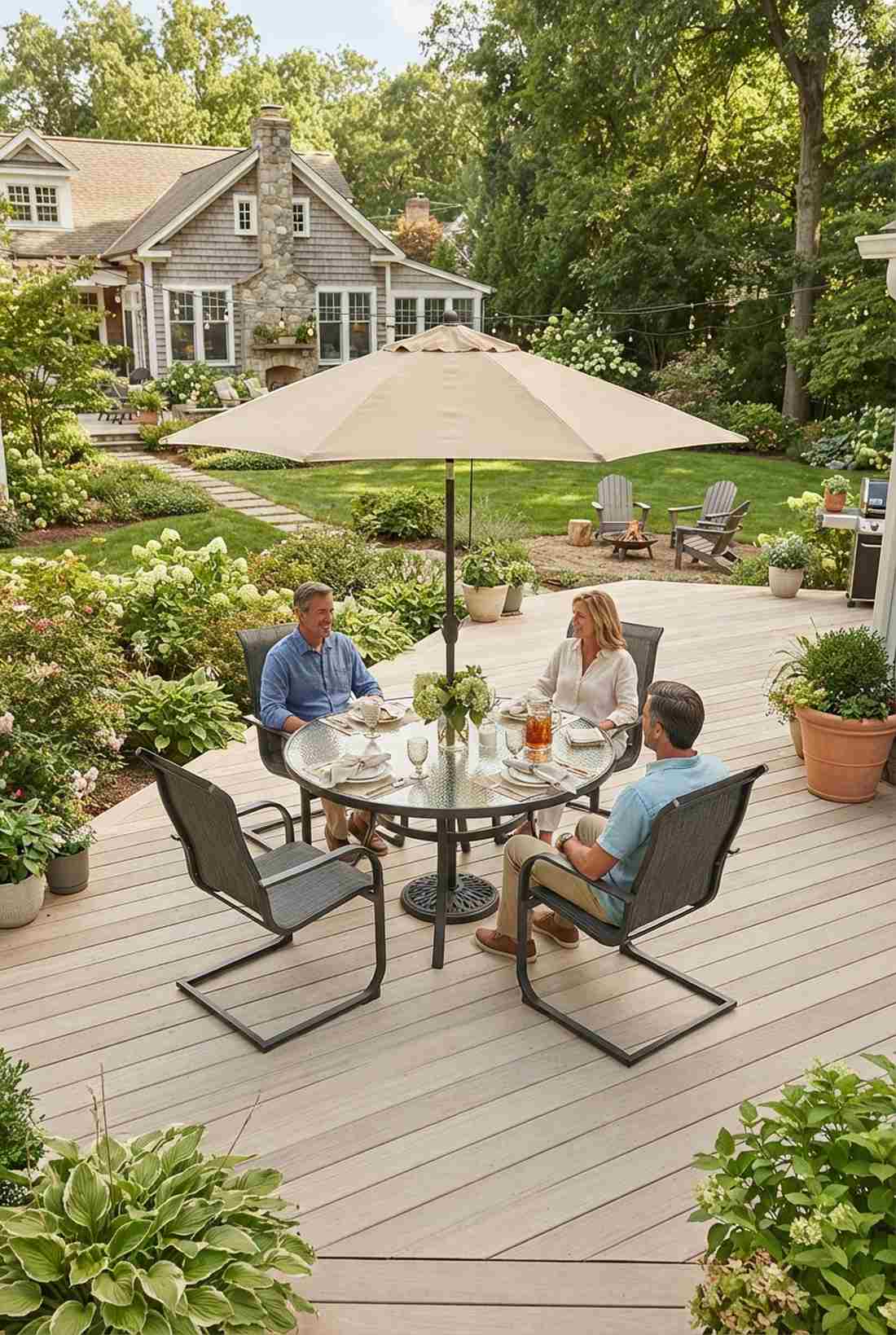 round glass top dining set