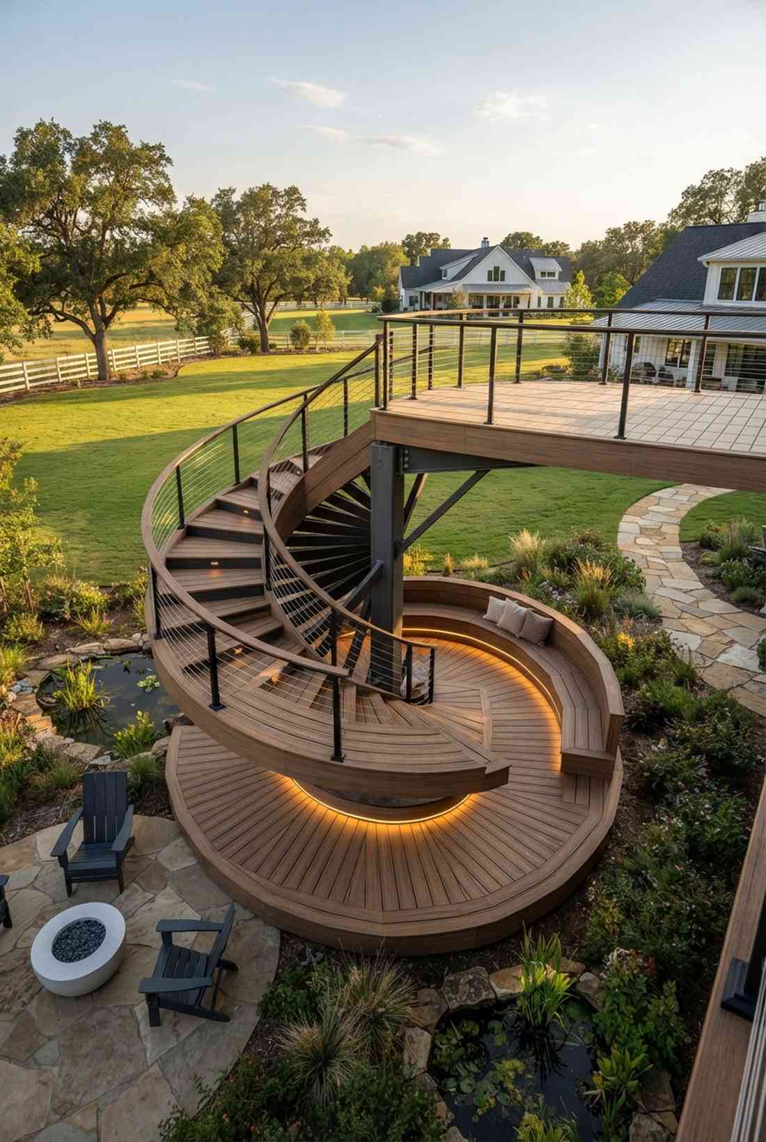 spiral viewing deck