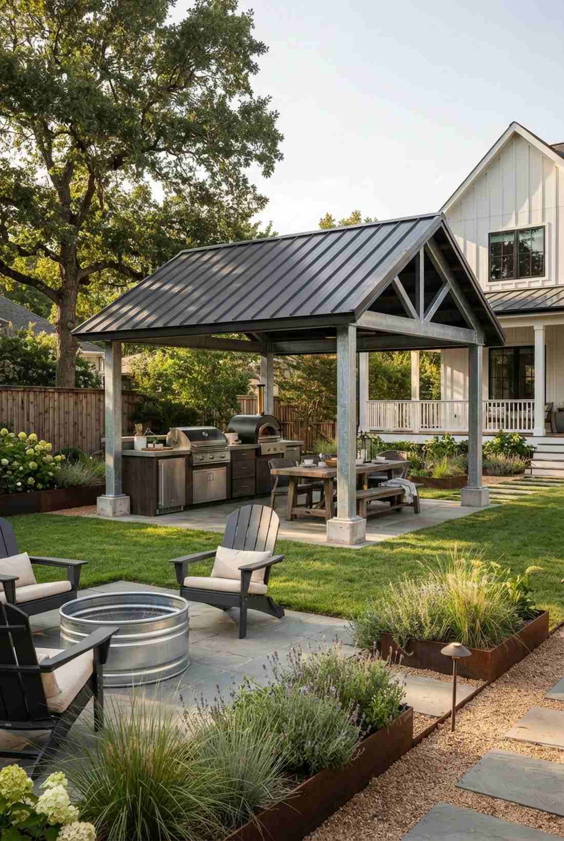 steel frame standing seam roof