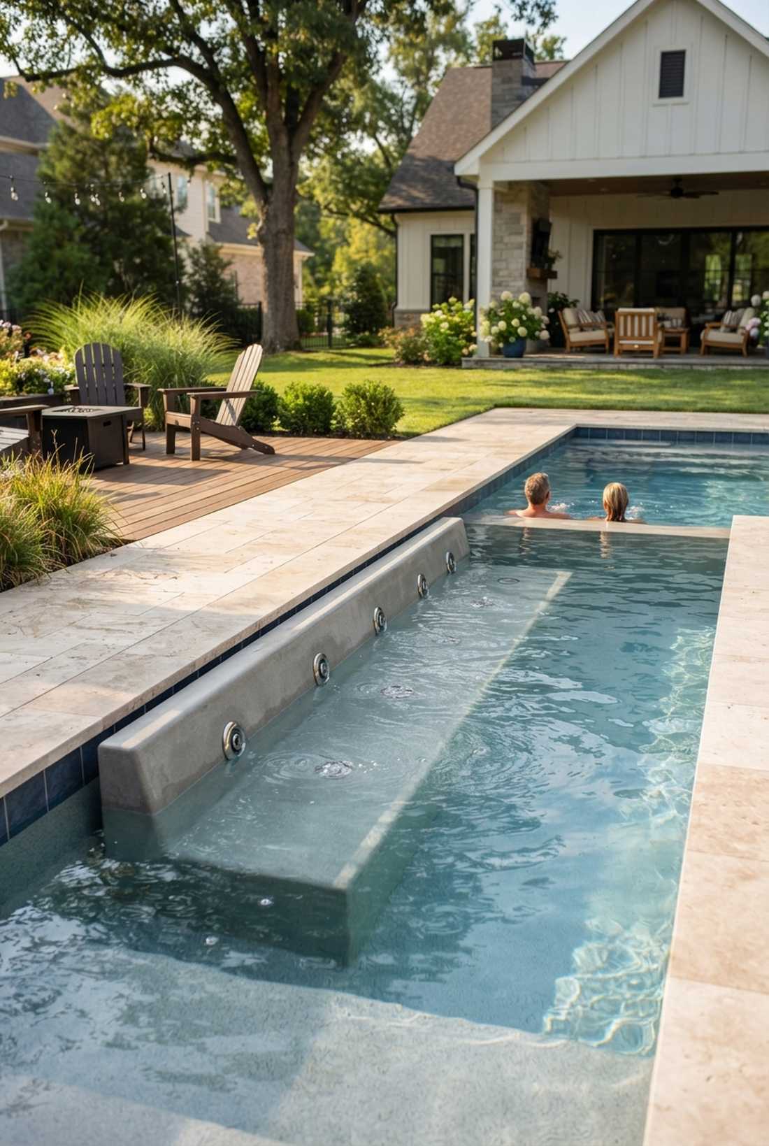 sunken bench hydrotherapy