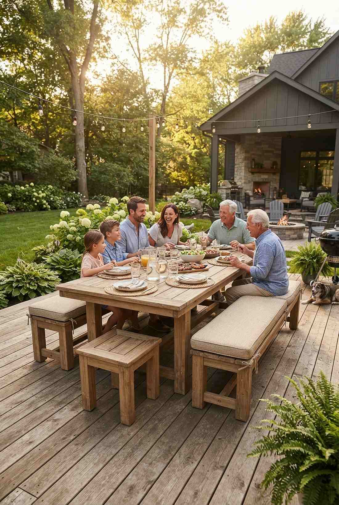 teak bench dining sets
