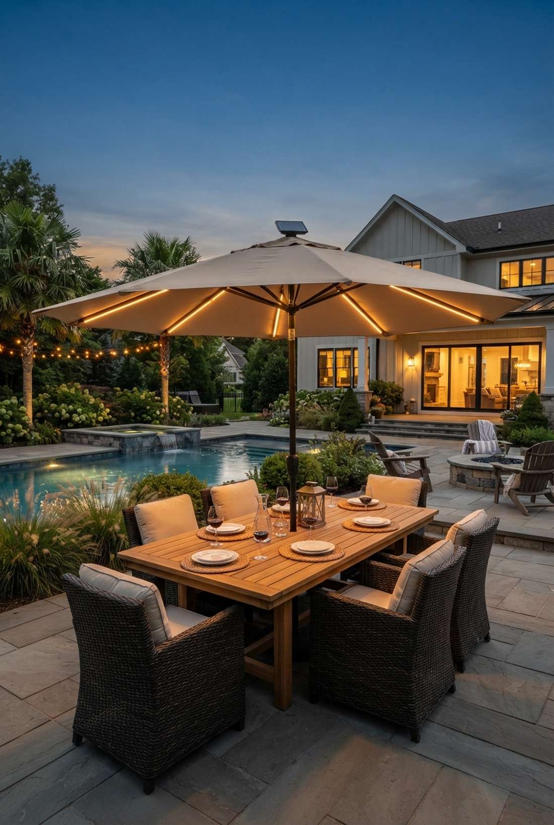umbrella integrated lighting