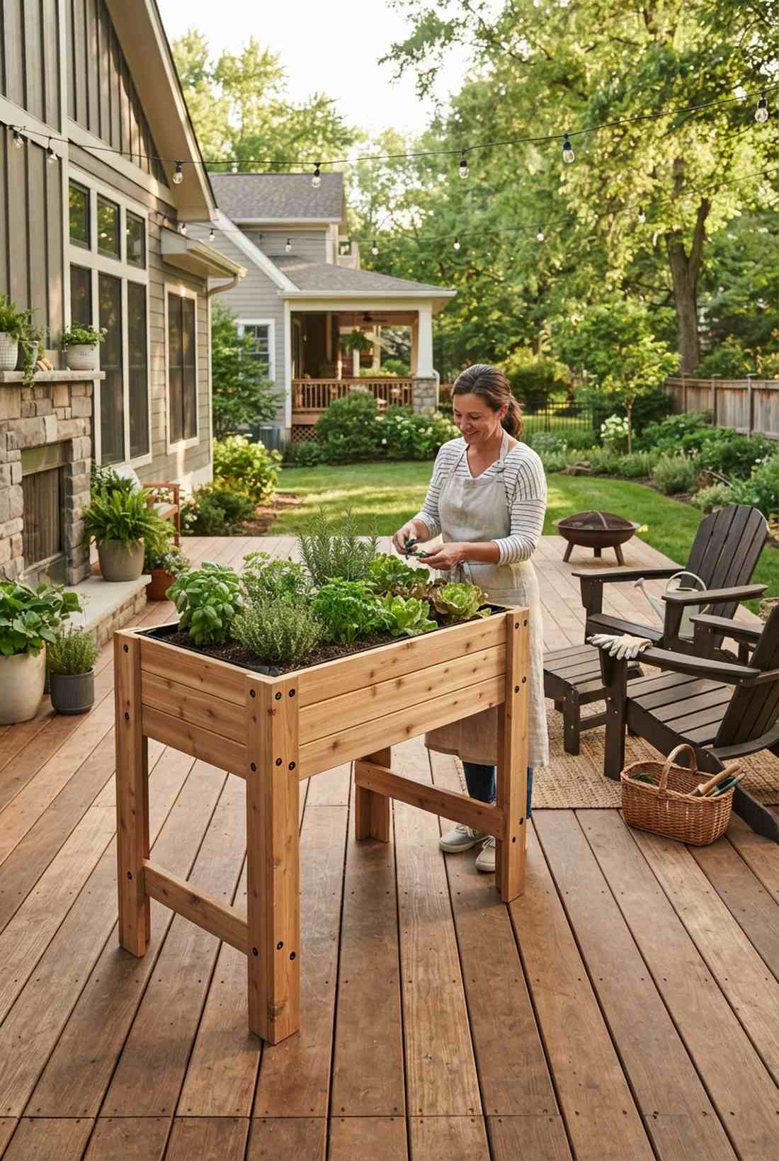 waist high table garden