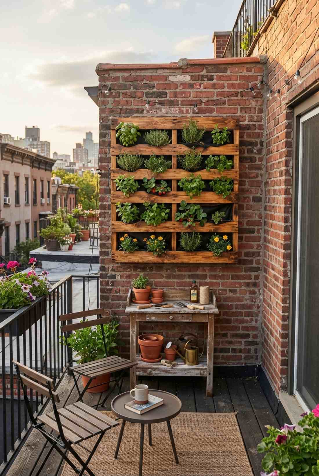 wooden pallet vertical gardens