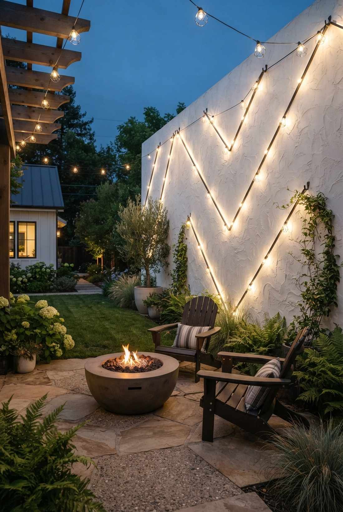 zigzag wall pattern